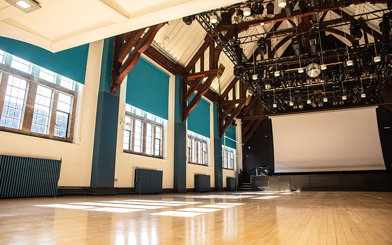 A photo of an empty Debating Hall