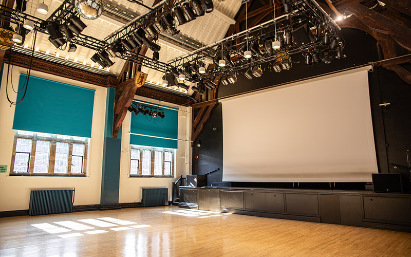 A photo of an empty Debating Hall