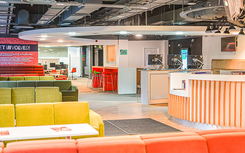A photo of the Reception Area Space