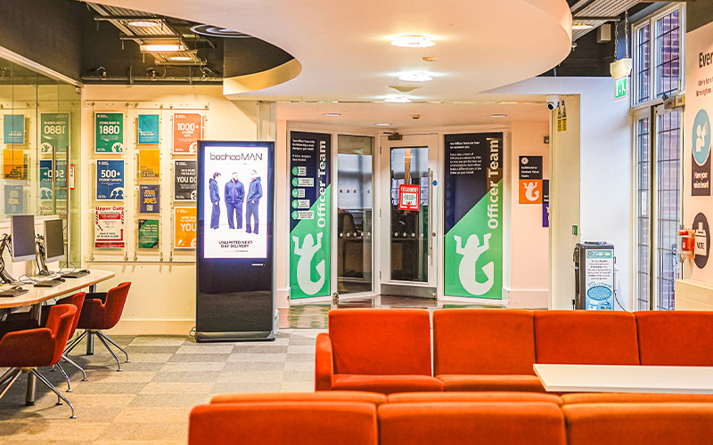 A photo of the Reception Area Space