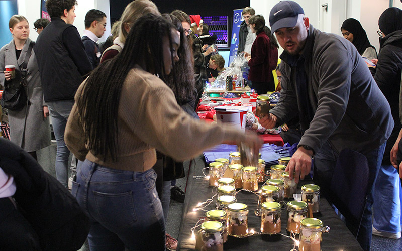 An activation in the Underground with students