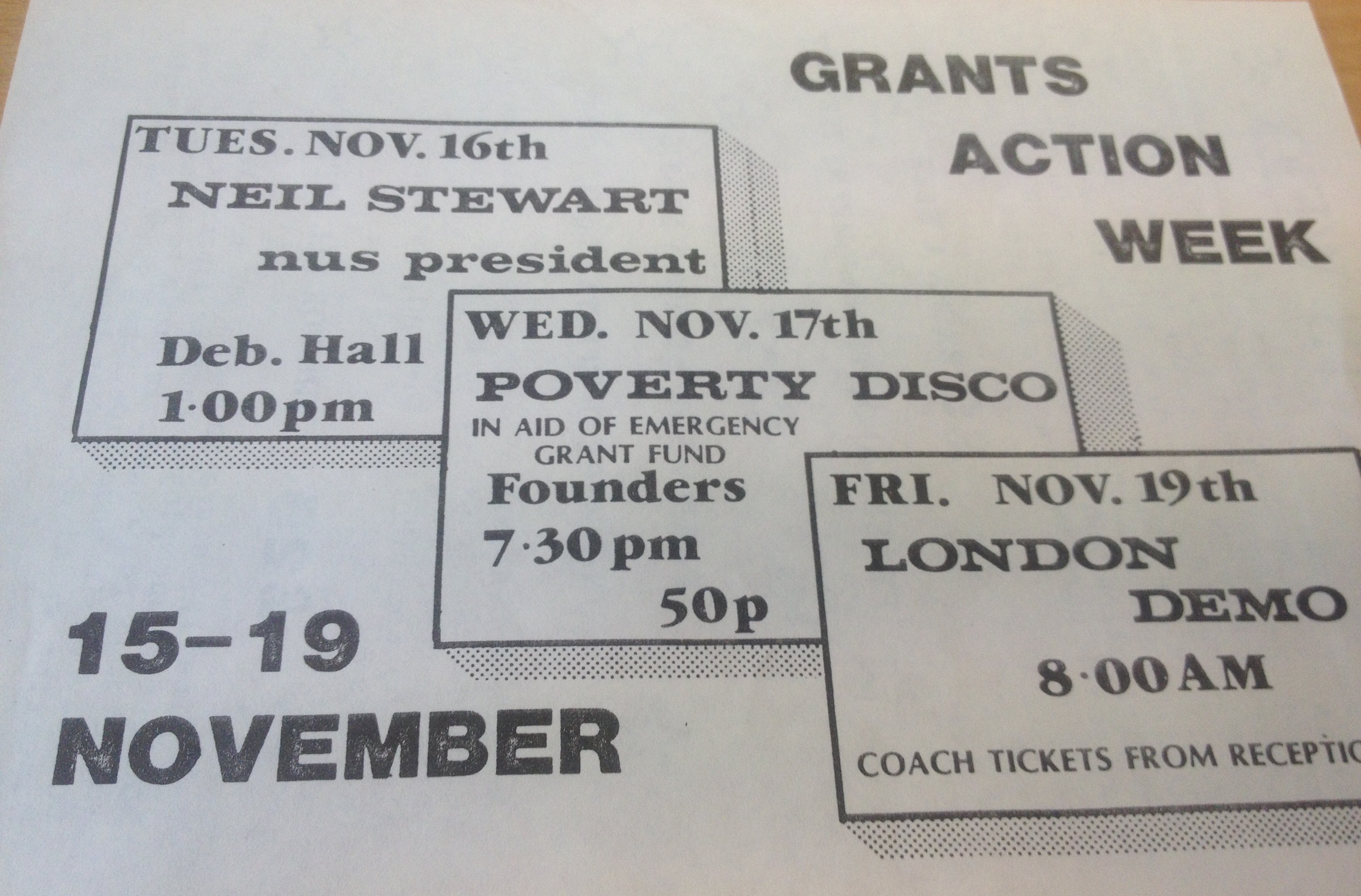 Image - The Guild organises a rally on campus with President of the NUS to protest cuts to maintenance grants as part of ‘Grants Action Week’