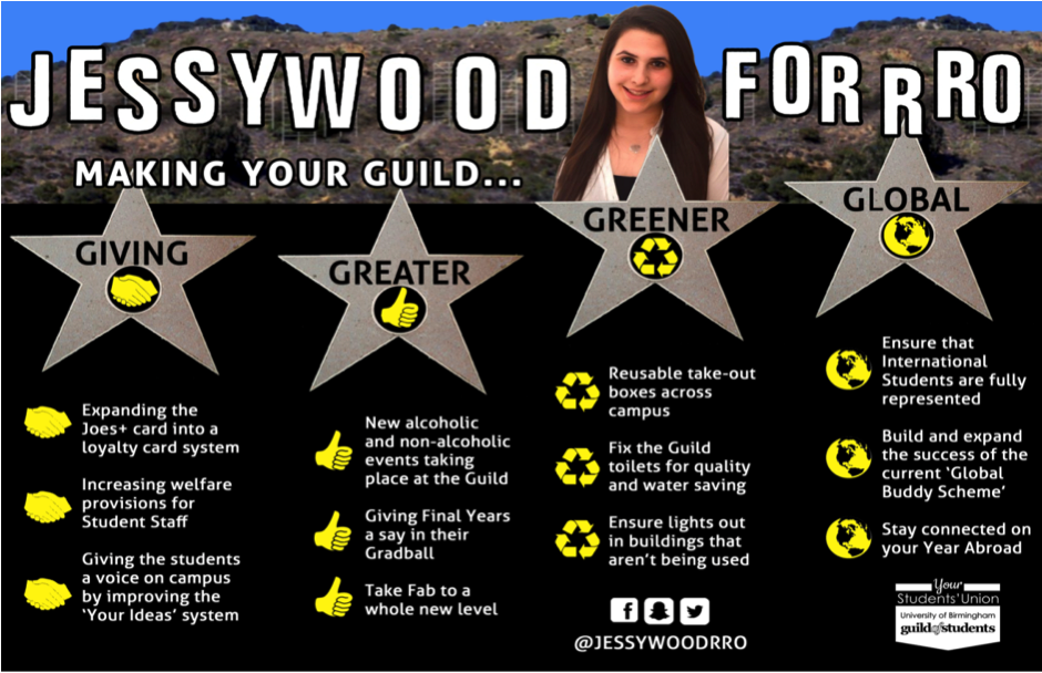 Jess Levy - Representation & Resources Officer 2017-18 Manifesto