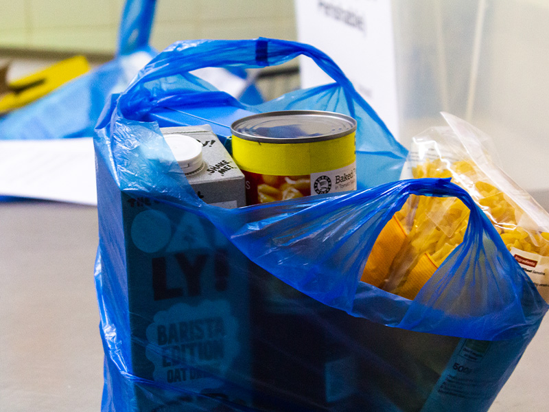 an image of bagged food at the pantry
